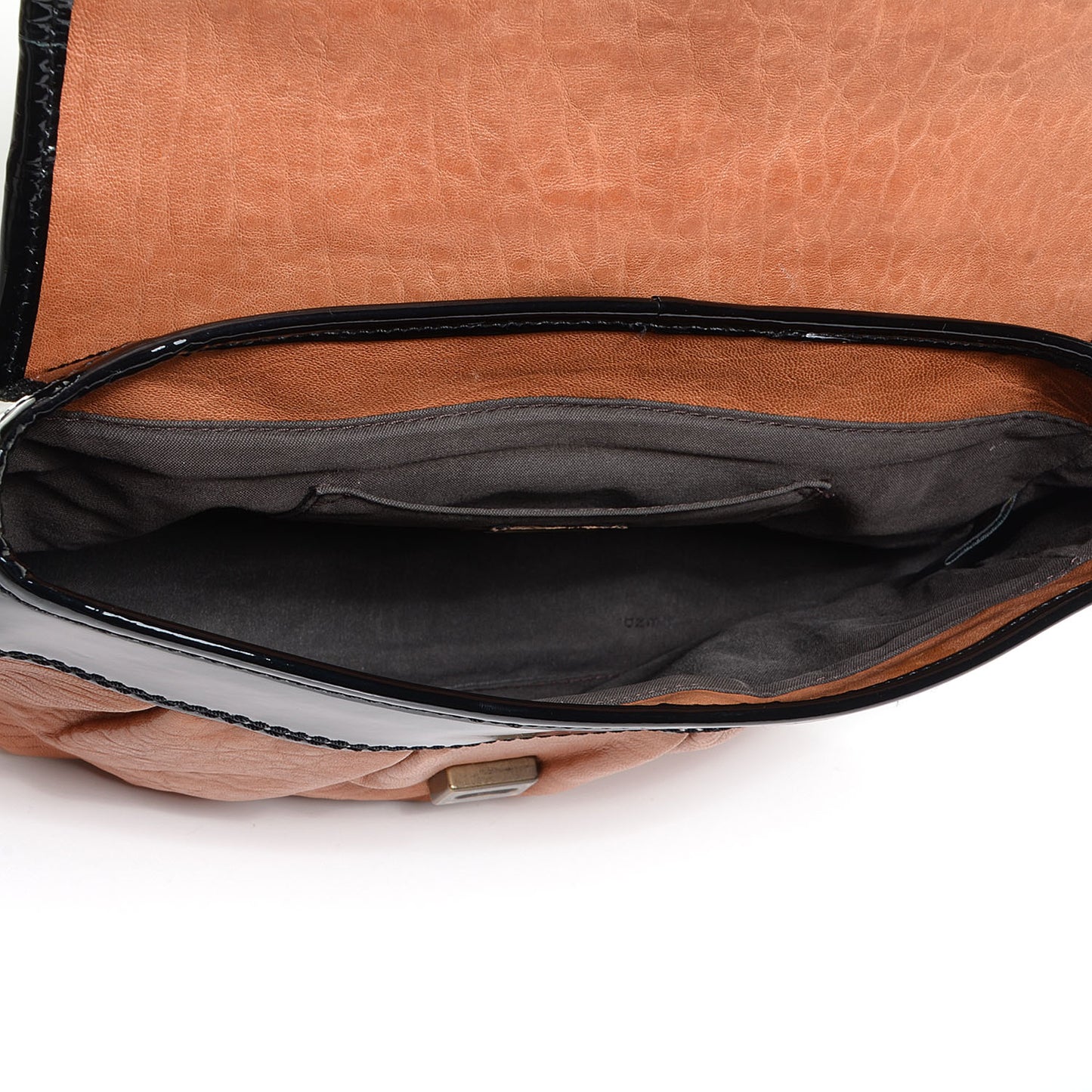 Nappa Patent B Bag Osso Black