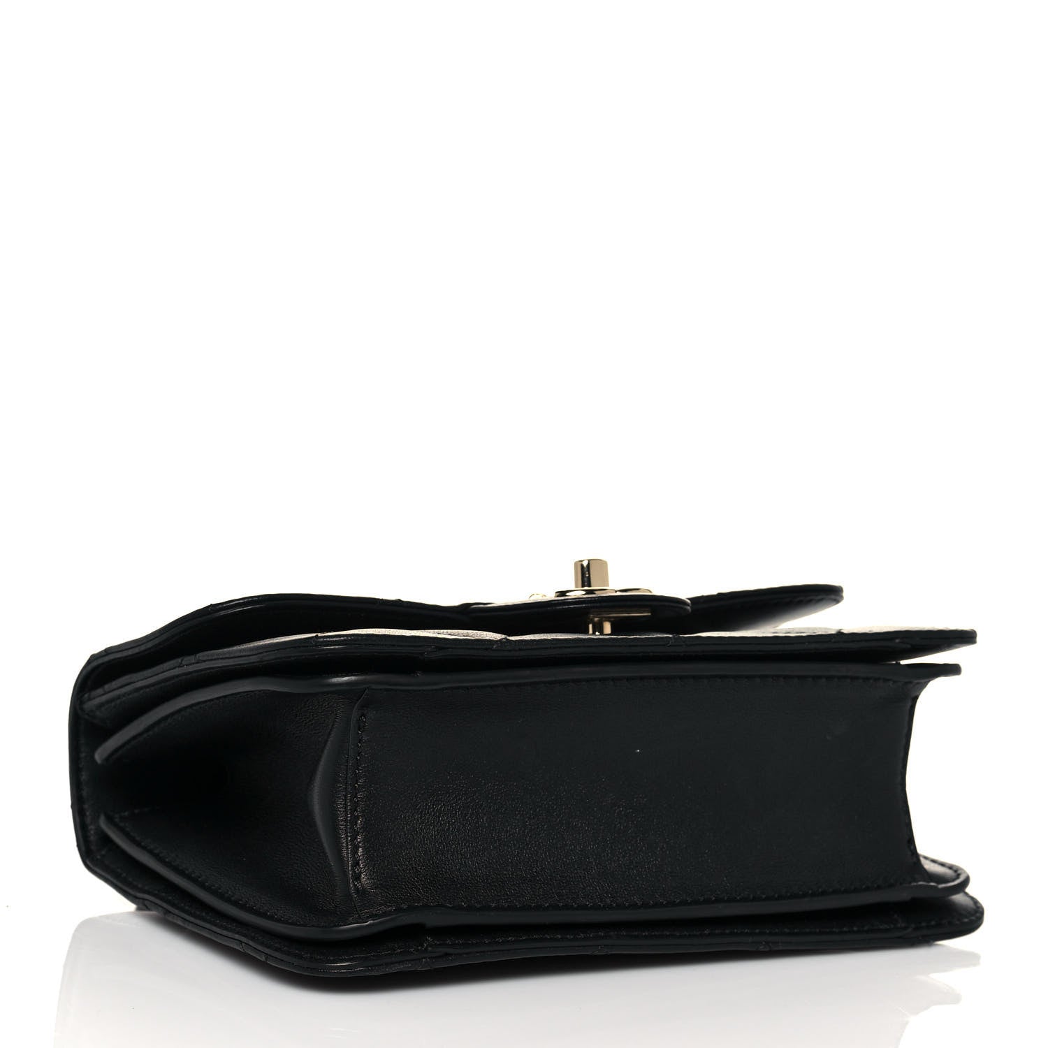 Chanel Calfskin Quilted Small Top Handle Flap Black 3 of 11
