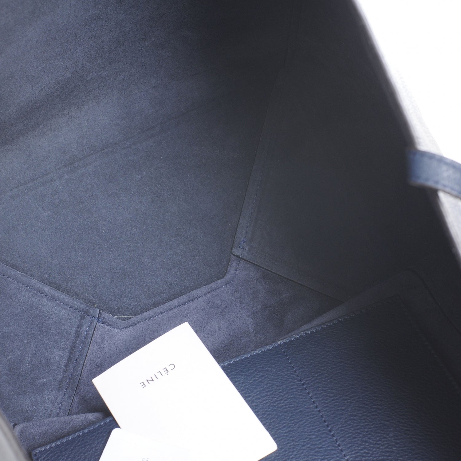 Celine Grained Calfskin Medium Horizontal Cabas Phantom Slate 7 of 7
