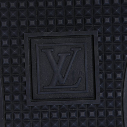 Louis Vuitton Patent Calfskin Frontrow Sneakers 37.5 Blue Nuit 6 of 7