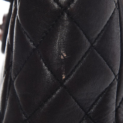 Chanel Lambskin Quilted Bekko Jumbo Single Flap Black 18 of 30