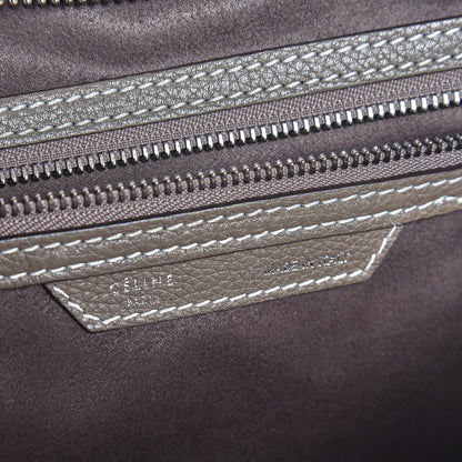 Celine Drummed Calfskin Mini Luggage Souris 6 of 12