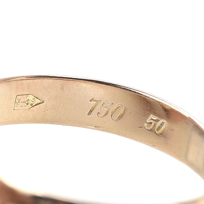 Cartier 18K Pink Yellow White Gold Classic Les Must De Cartier Trinity Ring 46 3.75 6 of 6