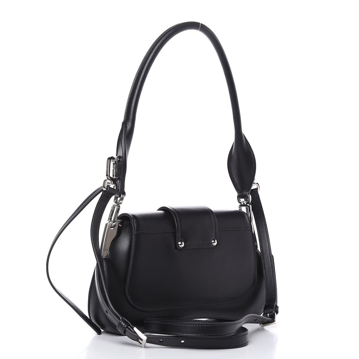 City Calfskin Sidonie Shoulder Bag Black