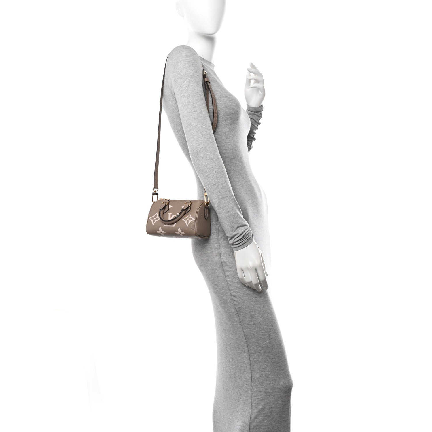 Louis Vuitton Empreinte Monogram Giant Nano Speedy Creme Beige 2 of 9
