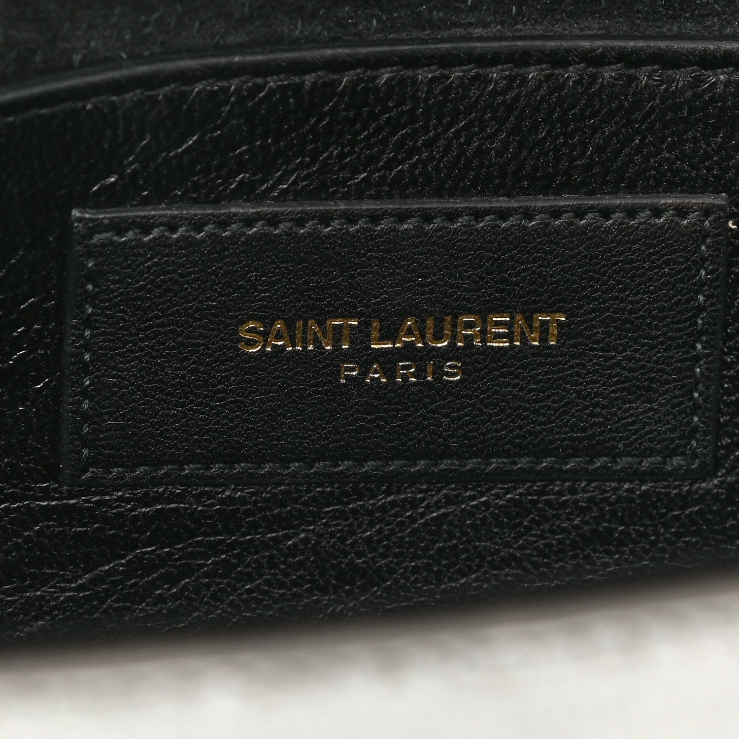 Saint Laurent Textured Metallic Calfskin Classic Monogram Cassandre Clutch Silver 6 of 9