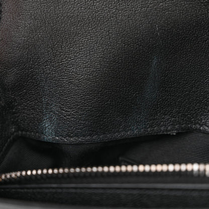 Saint Laurent Sheepskin Matelasse Chevron Monogram Medium College Bag Black 12 of 15