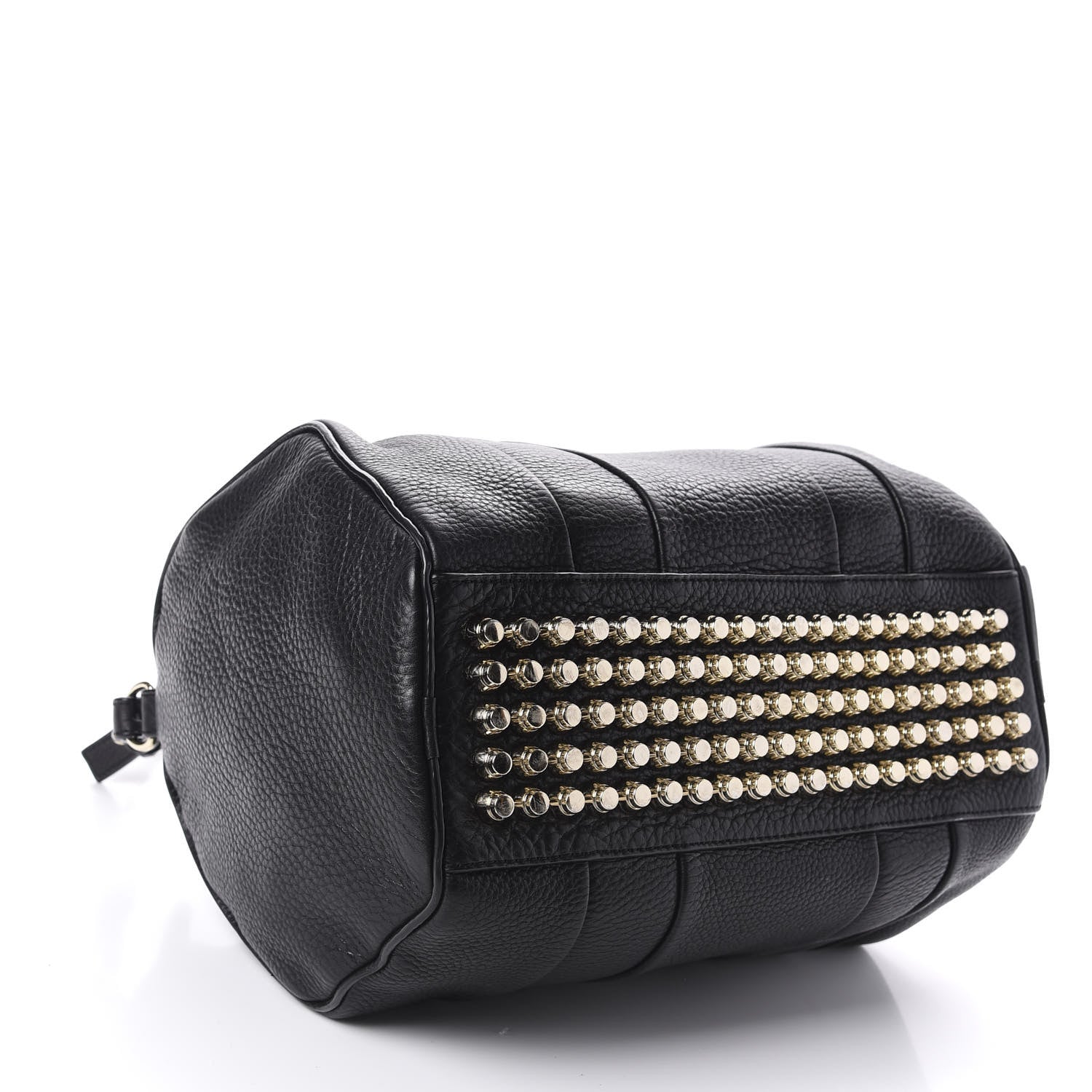 Alexander Wang Pebbled Lambskin Rocco Black Pale Gold Hardware 4 of 10