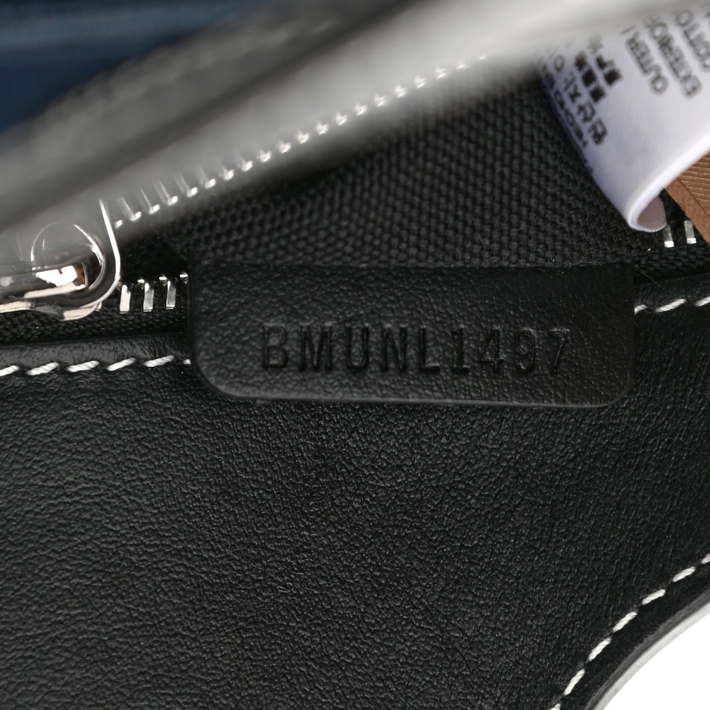 Denim Smooth Calfskin Mini Pocket Bag Blue