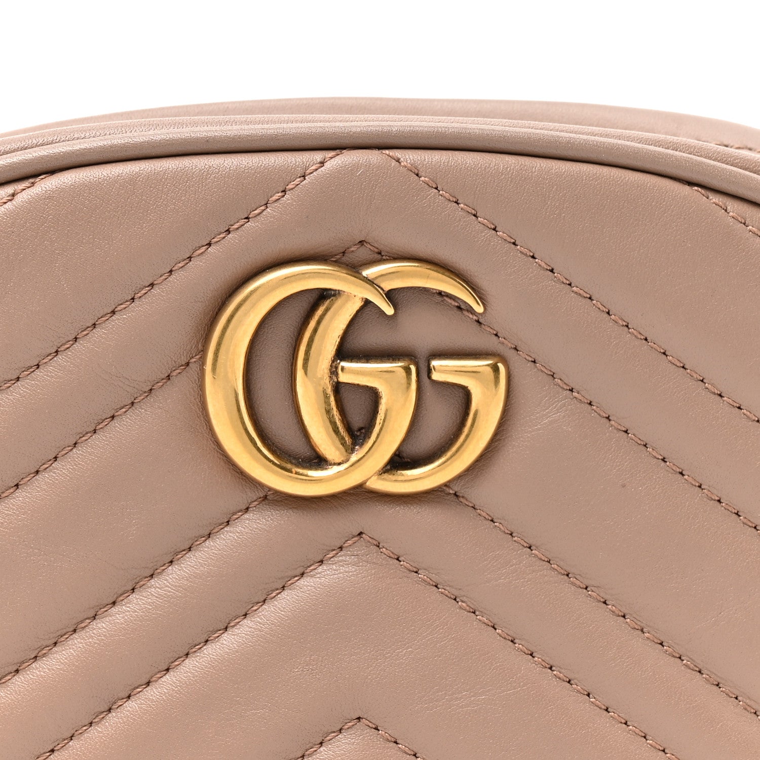 Gucci Calfskin Matelasse GG Marmont Belt Bag 95 38 95 38 Porcelain Rose 7 of 11