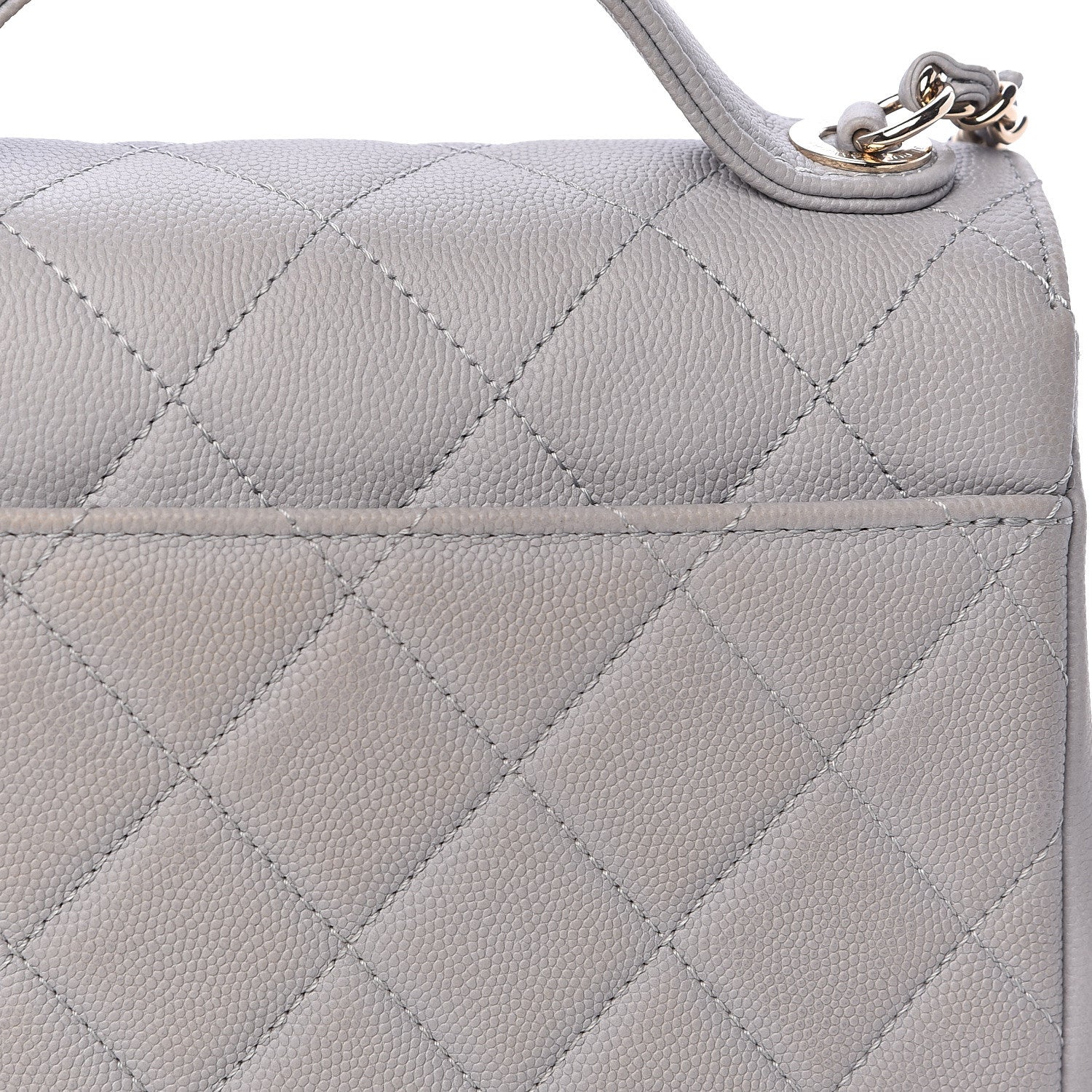Chanel Caviar Quilted Small Business Affinity Flap Grey 12 of 14