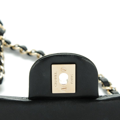 Chanel Lambskin Quilted Mini Rectangular Flap Black 7 of 9