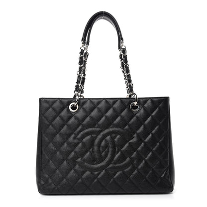 Chanel Caviar Quilted Grand Shopping Tote GST Black 1 of 12