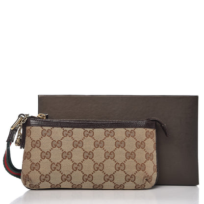 Gucci Monogram Jolicoeur Wristlet Dark Brown 9 of 9