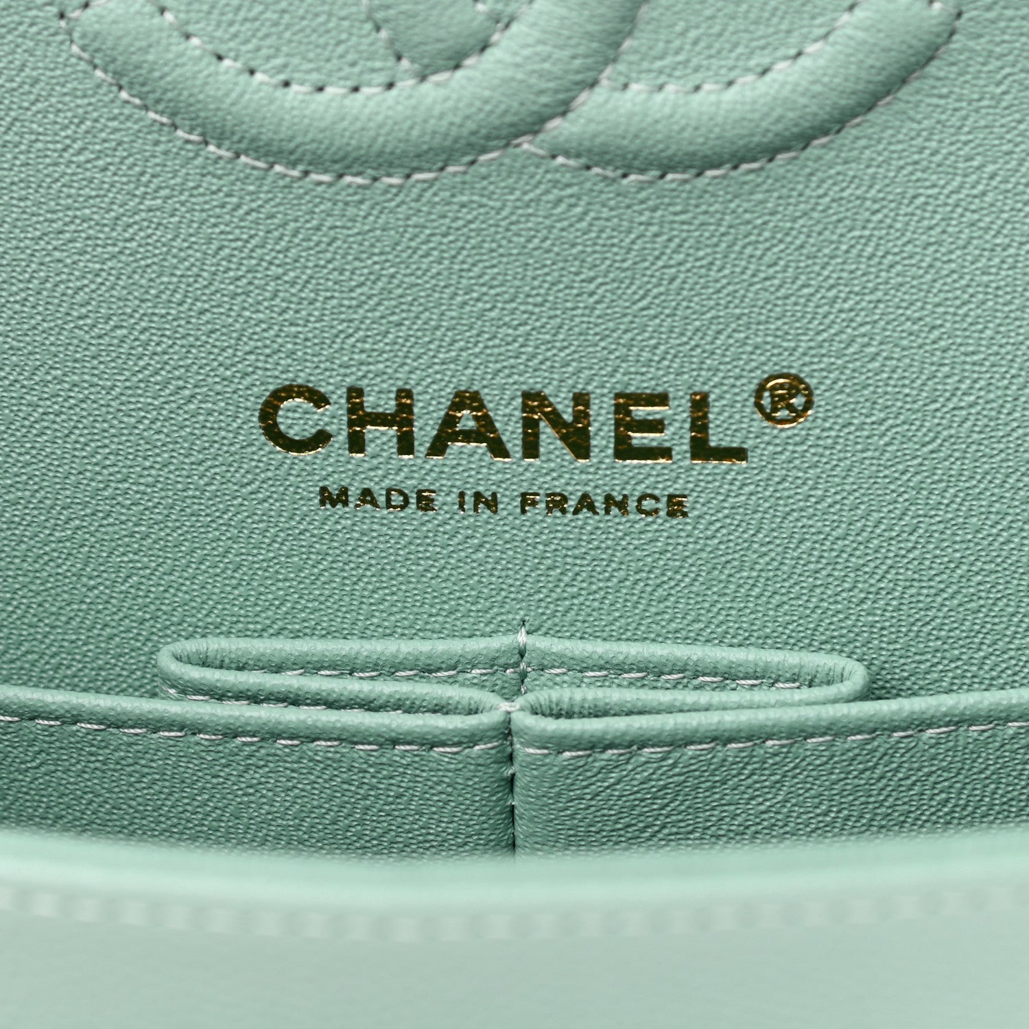 Chanel Caviar Quilted Small Double Flap Light Blue 5 of 9
