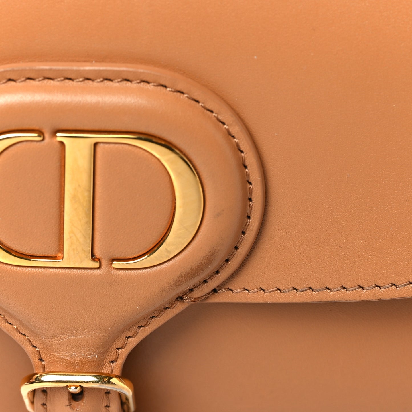 Box Calfskin East West Bobby Bag Cognac