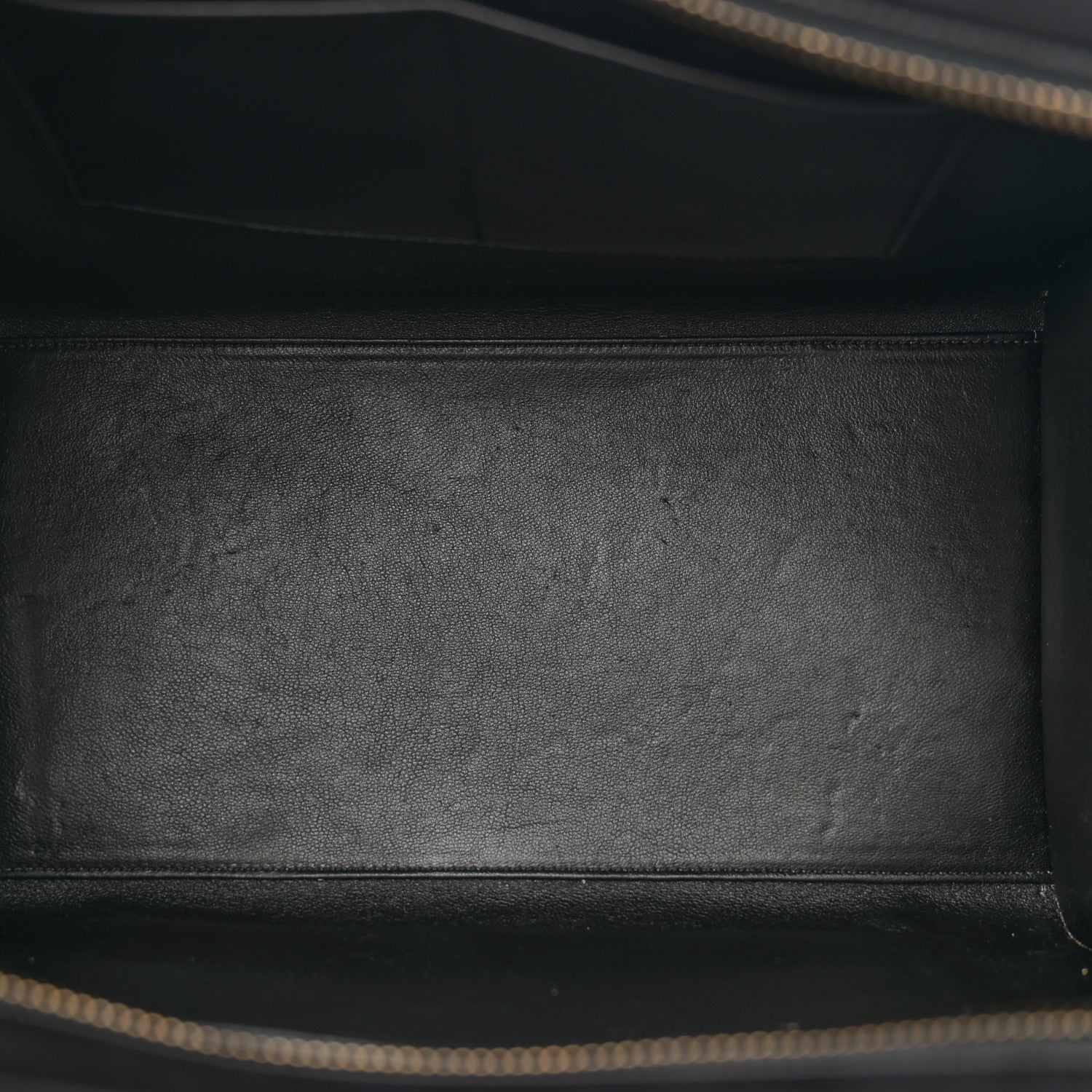 Celine Nubuck Drummed Calfskin Mini Bi-Color Luggage Black White 5 of 11