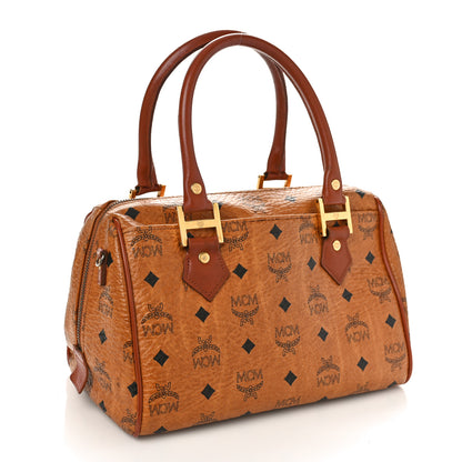 MCM Visetos Essential Boston Bag Cognac 2 of 8