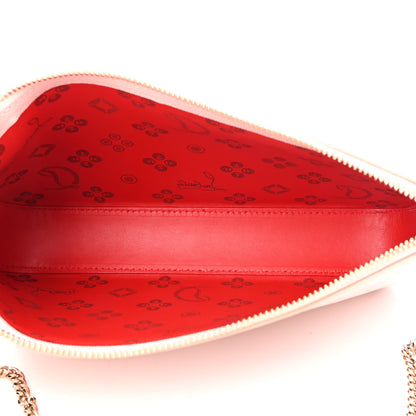 Christian Louboutin Calfskin Loubila Loubinthesky Chain Clutch Rosy 5 of 7