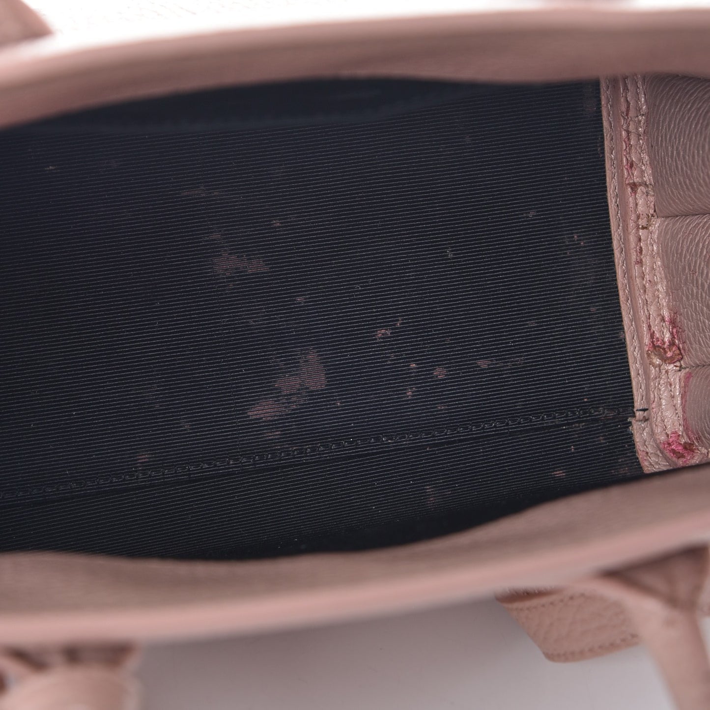 Grained Calfskin Baby Sac De Jour Antique Rose