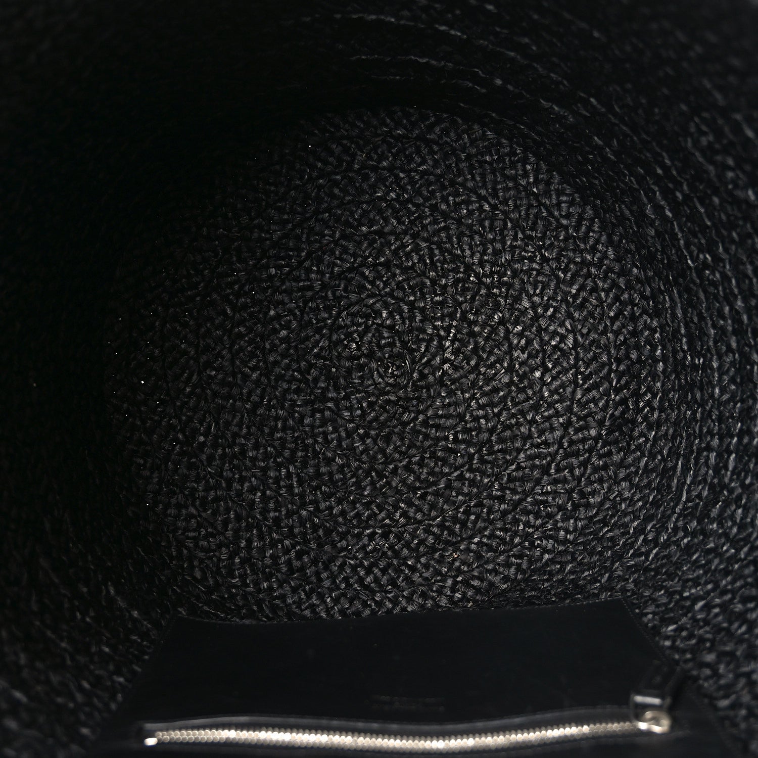 Saint Laurent Raffia Medium Panier Bag Black 4 of 10