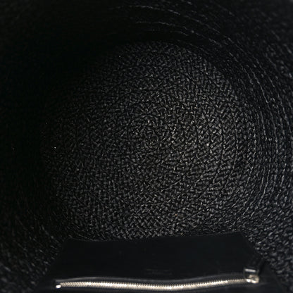 Saint Laurent Raffia Medium Panier Bag Black 4 of 10