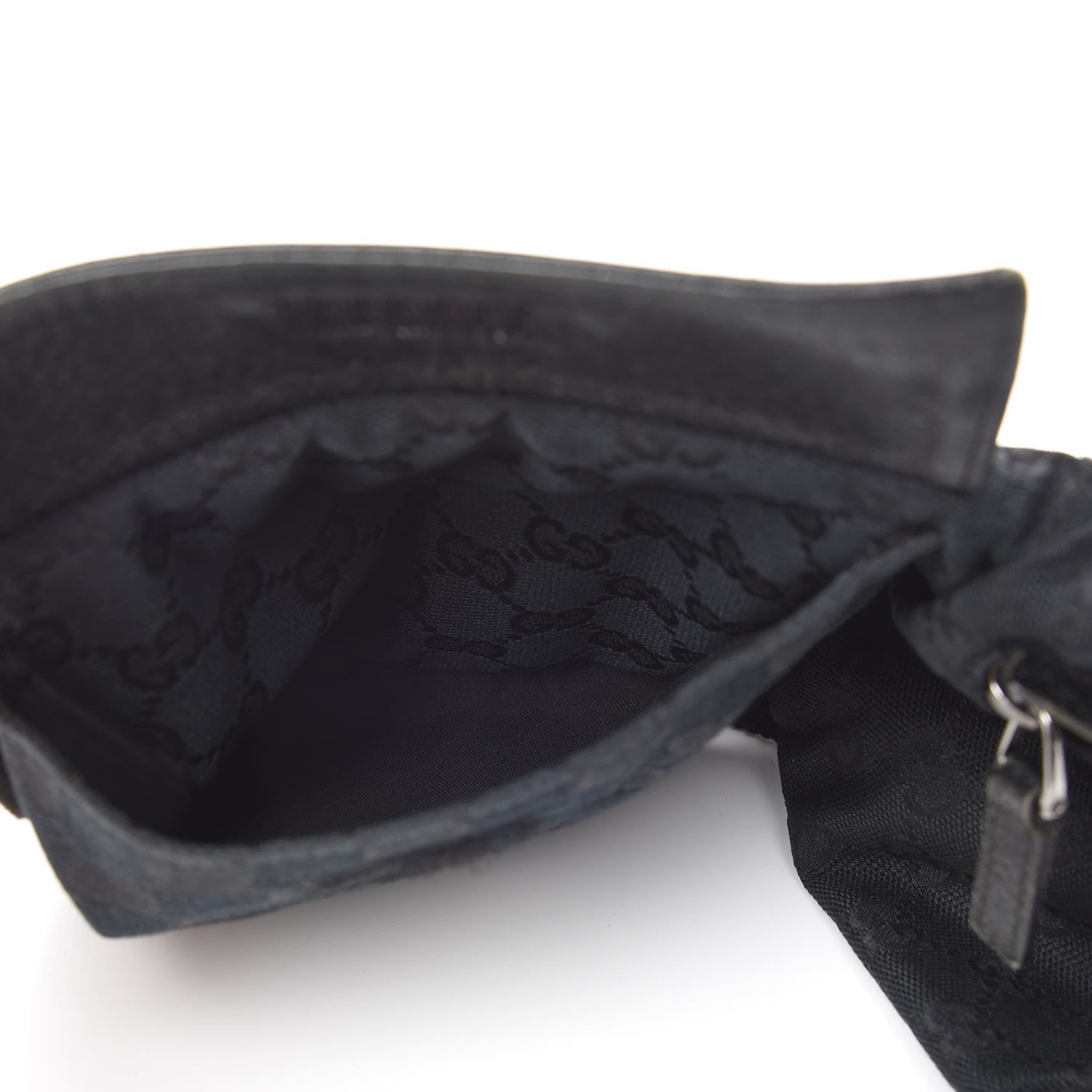 Gucci GG Monogram Double Pocket Belt Bag Black 17 of 18