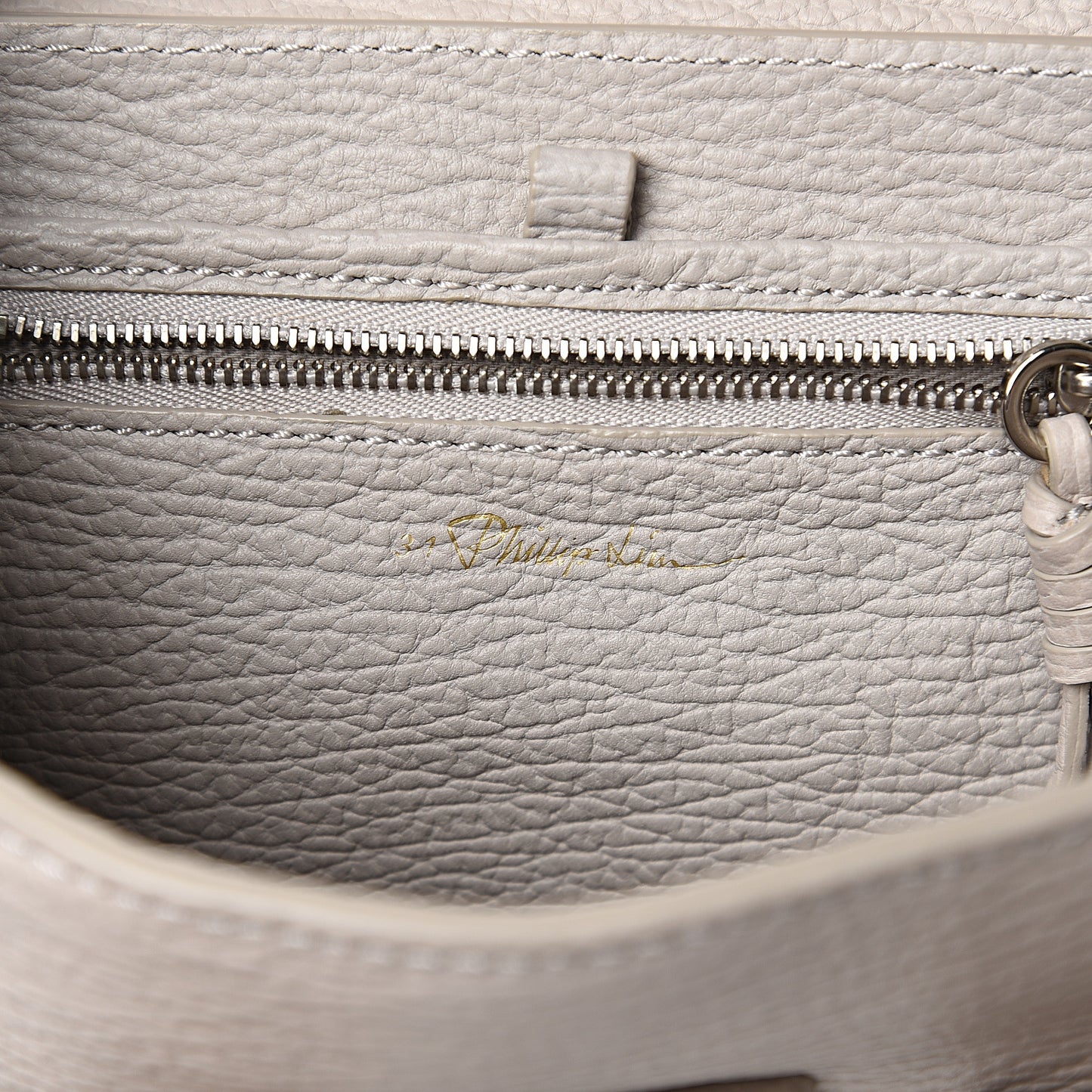 3.1 Textured Calfskin Mini Pashli Satchel Feather