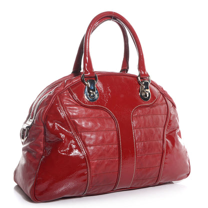 Gucci Leather Snow Glam Medium Boston Red 3 of 7