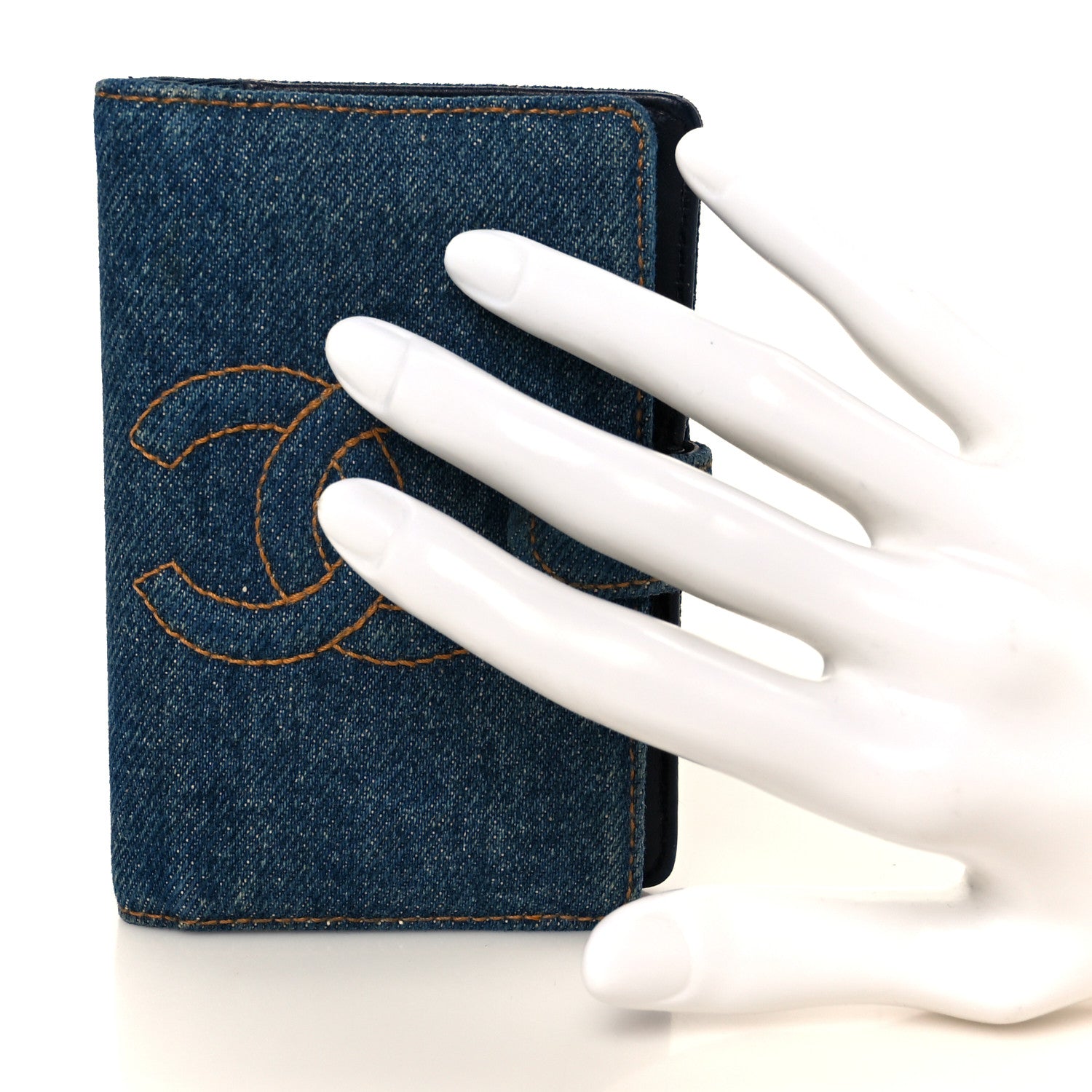 Chanel Denim CC Small Notebook Agenda Blue 2 of 9