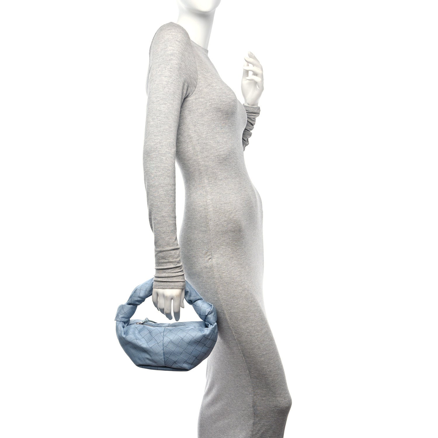 Bottega Veneta Jacquard Mini Double Knot Bag Bubble Silver 2 of 9