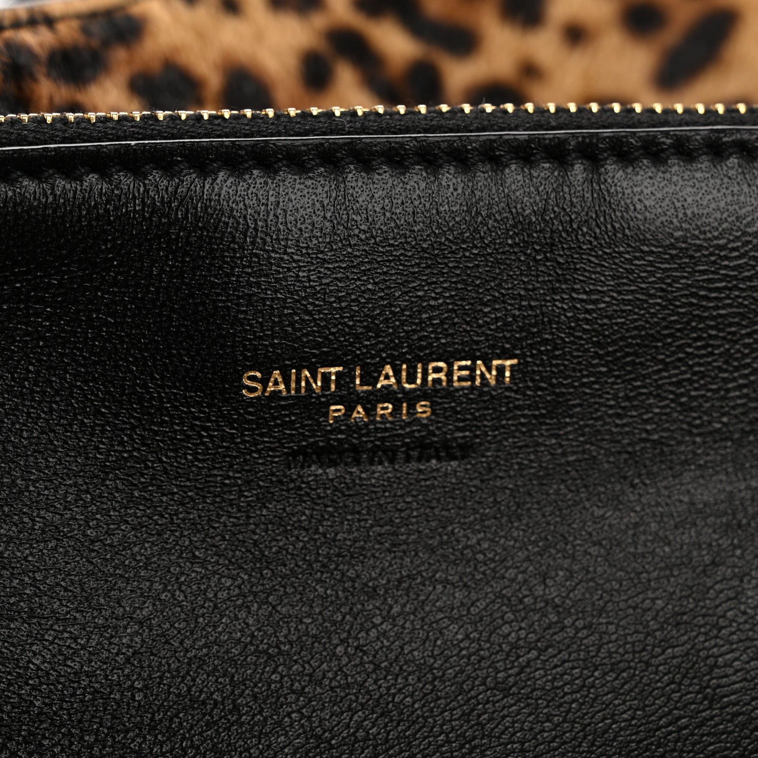 Saint Laurent Pony Hair Calfskin Leopard Print Small Le 5 A 7 Soft Hobo 7 of 13