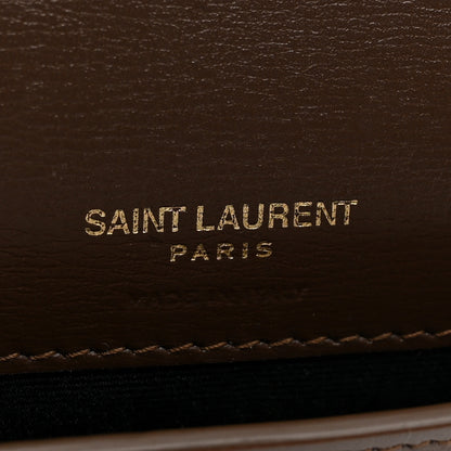 Saint Laurent Smooth Calfskin Monogram Phone Holder Crossbody Green Hunting 6 of 13