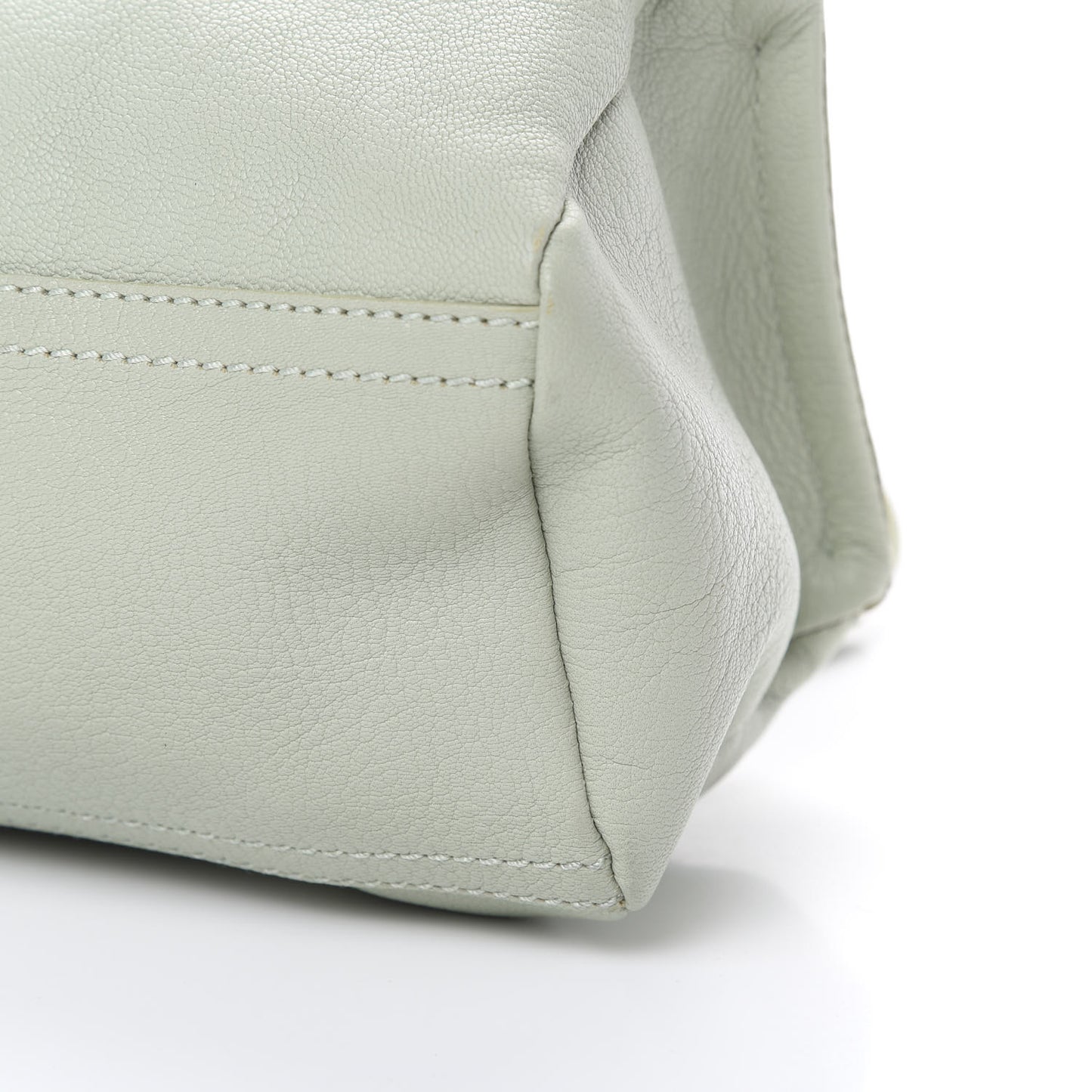 Sugar Goatskin Mini Pandora Aqua Green