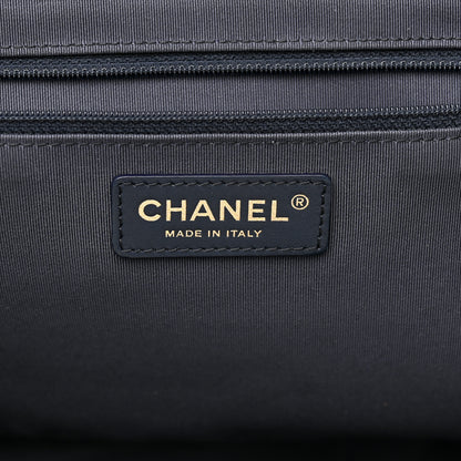 Chanel Bullskin Stitched Large Shopping Bag Black 6 of 11
