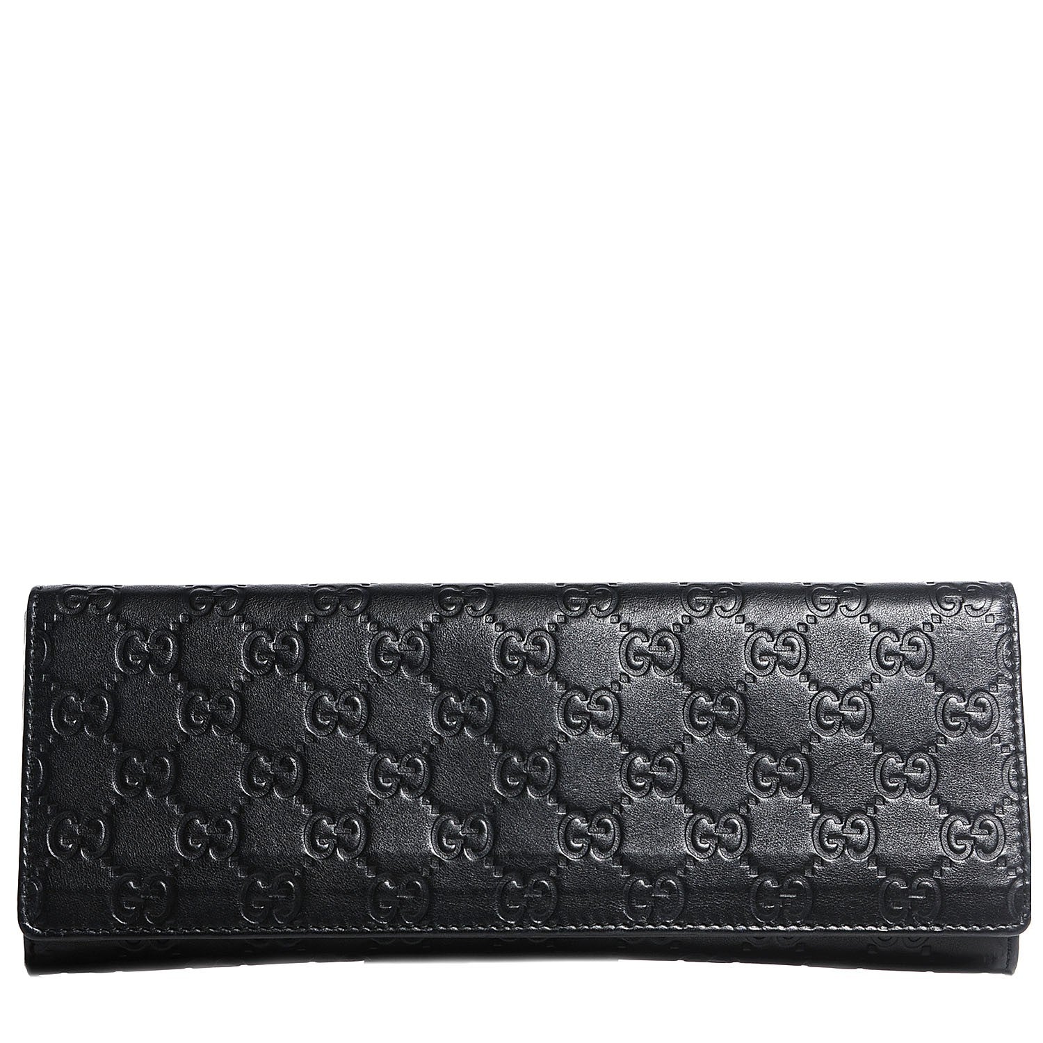 Gucci Guccissima Small Broadway Clutch Black 1 of 9