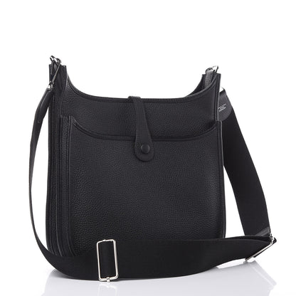Hermes Taurillon Clemence Evelyne III PM Black 3 of 10