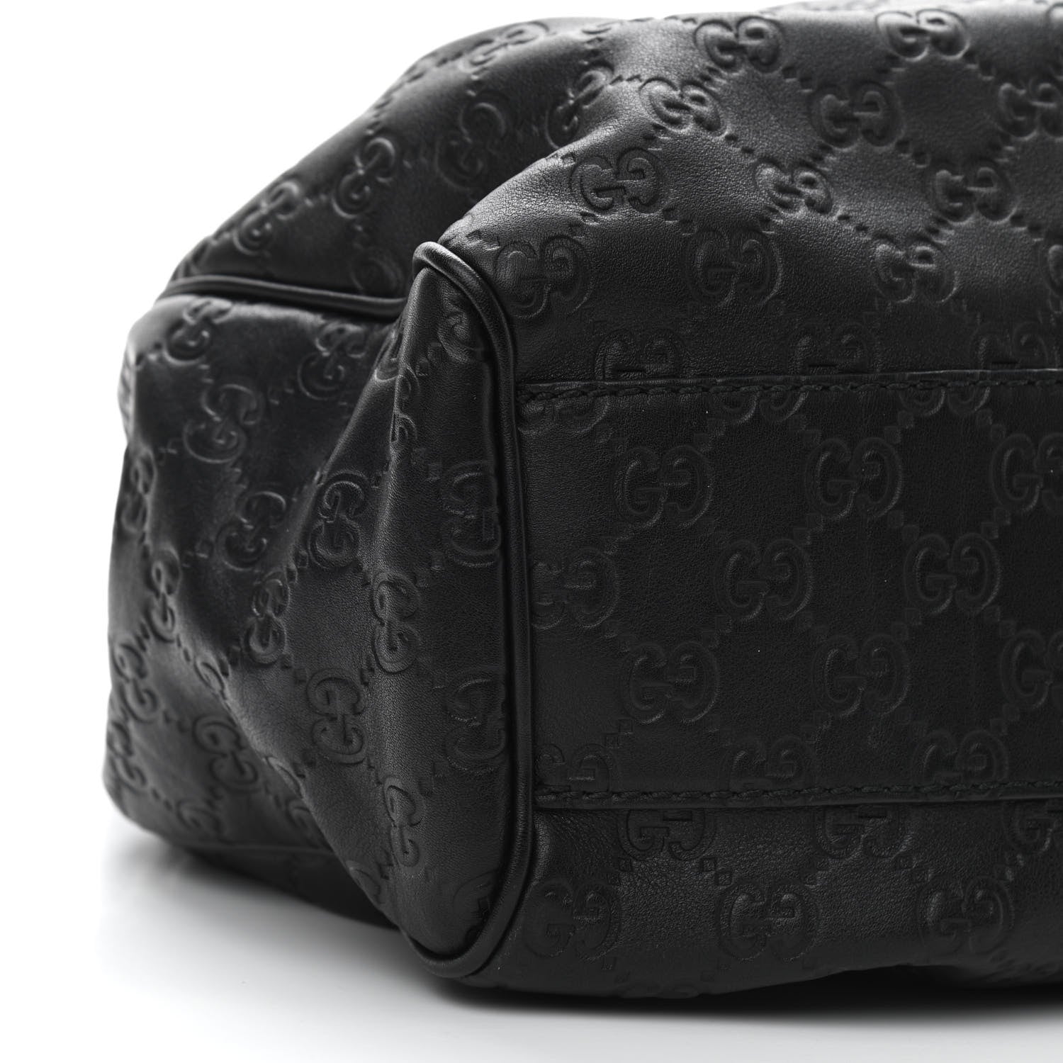 Gucci Guccissima Medium Sukey Tote Black 9 of 10