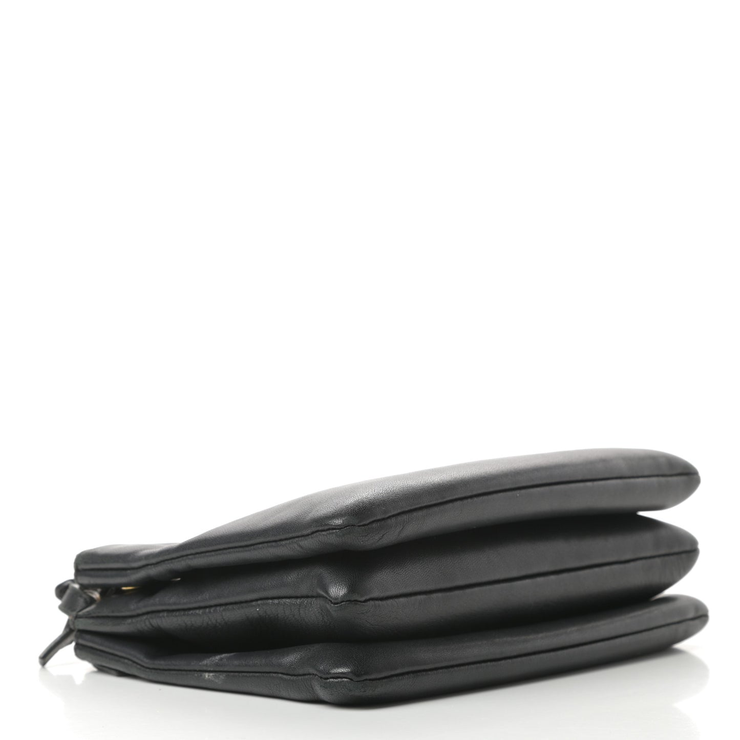 Lambskin Small Trio Crossbody Bag Black