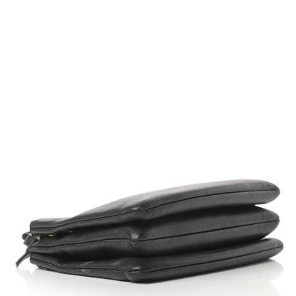 Celine Lambskin Small Trio Crossbody Bag Black 4 of 16