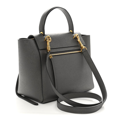 Celine Grained Calfskin Micro Belt Bag Grey 3 of 10
