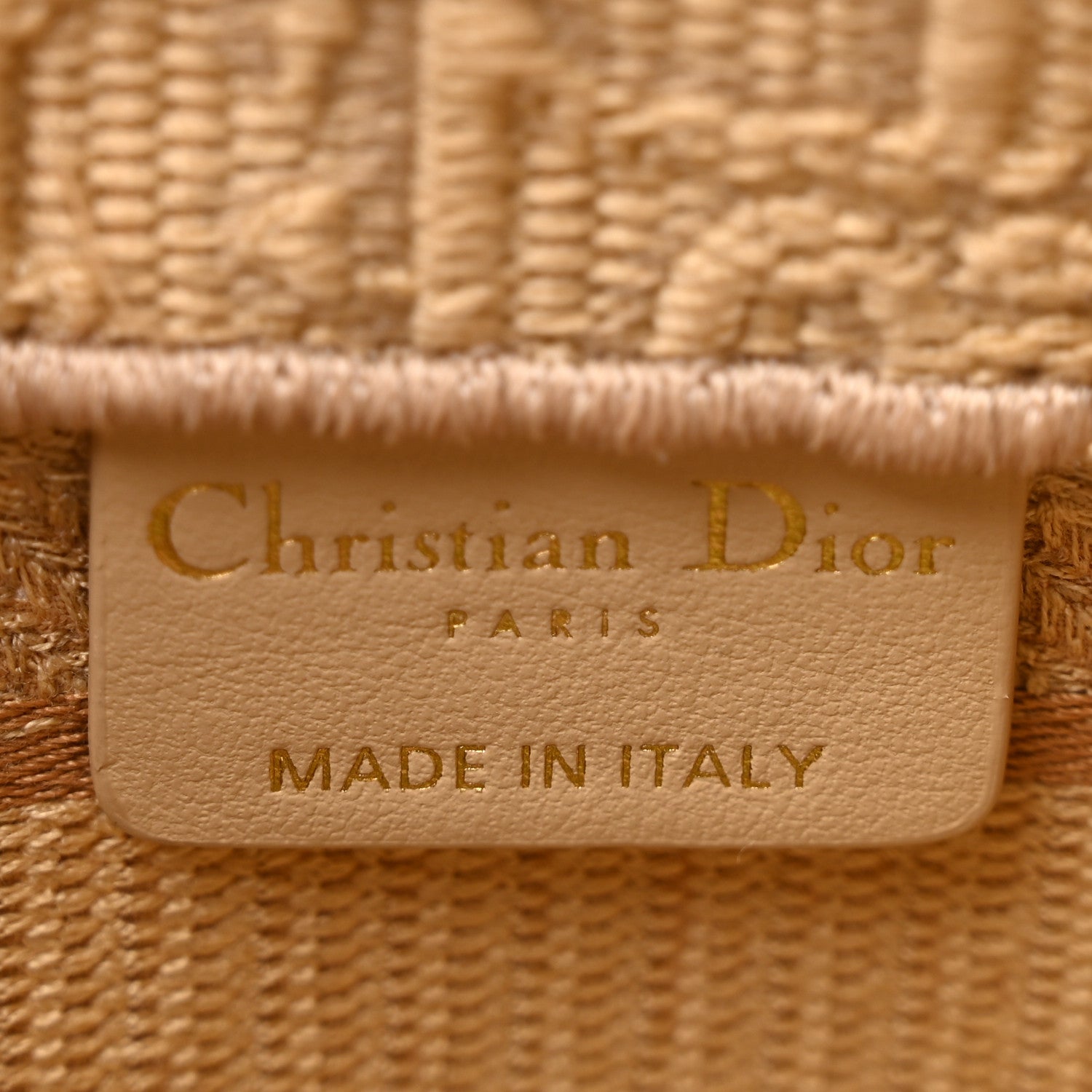 Christian Dior Raffia Oblique Mini Toile De Jouy Book Tote With Strap Beige 6 of 12