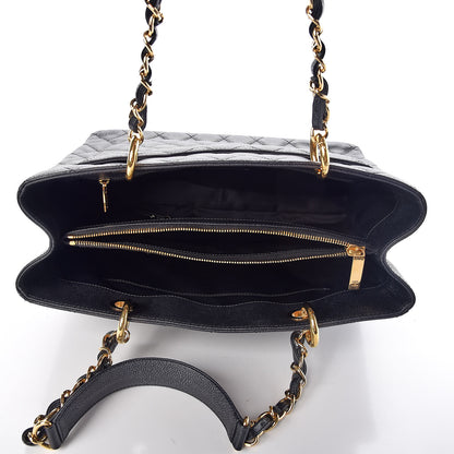 Chanel Caviar Quilted Grand Shopping Tote GST Black 5 of 8