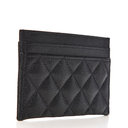 Chanel Caviar Quilted Boy Card Holder Black 3 of 9