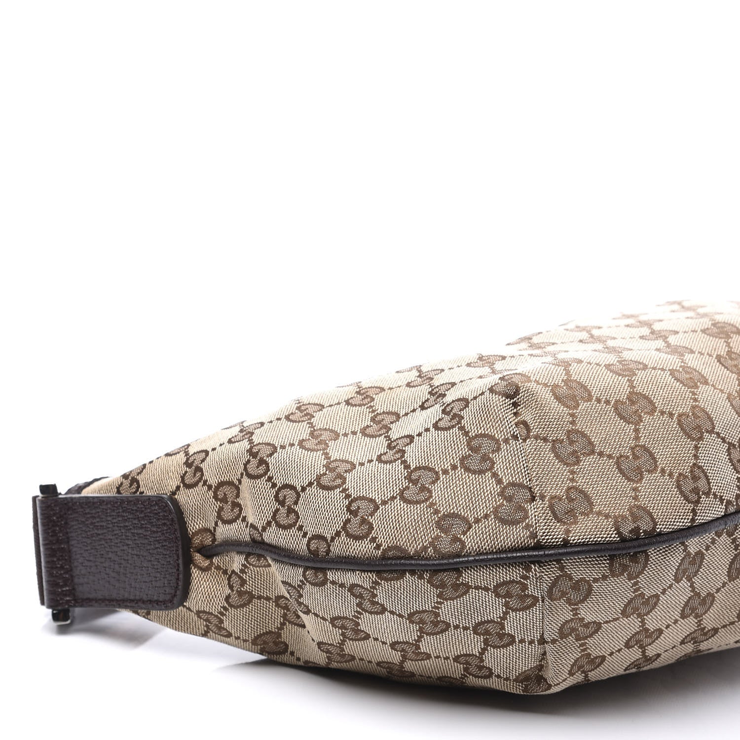 Gucci Monogram Medium Half Moon Hobo Dark Brown 9 of 10