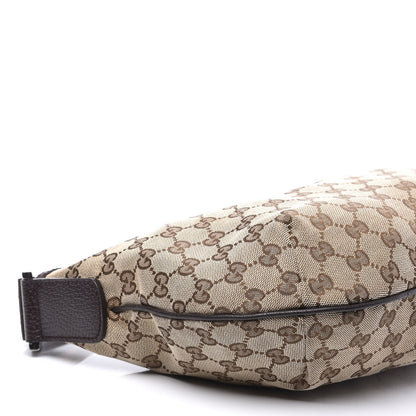 Gucci Monogram Medium Half Moon Hobo Dark Brown 9 of 10