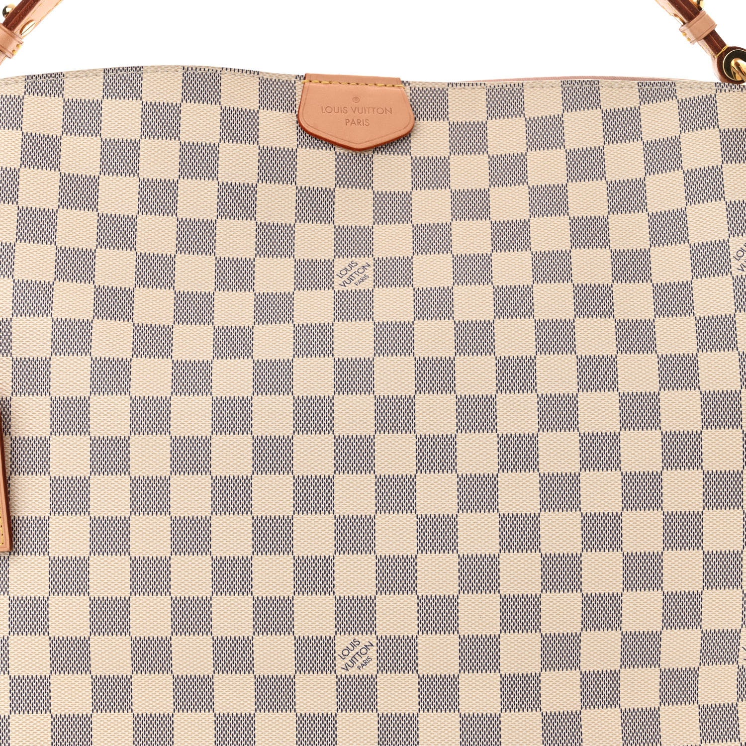 Louis Vuitton Damier Azur Graceful MM Rose Ballerine 8 of 12