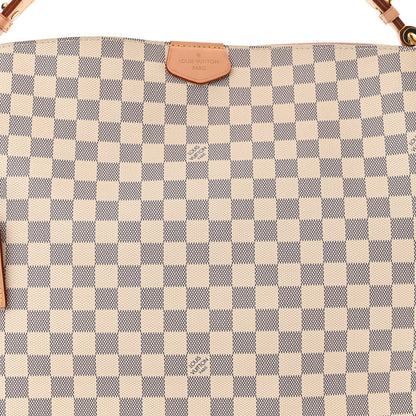 Louis Vuitton Damier Azur Graceful MM Rose Ballerine 8 of 12
