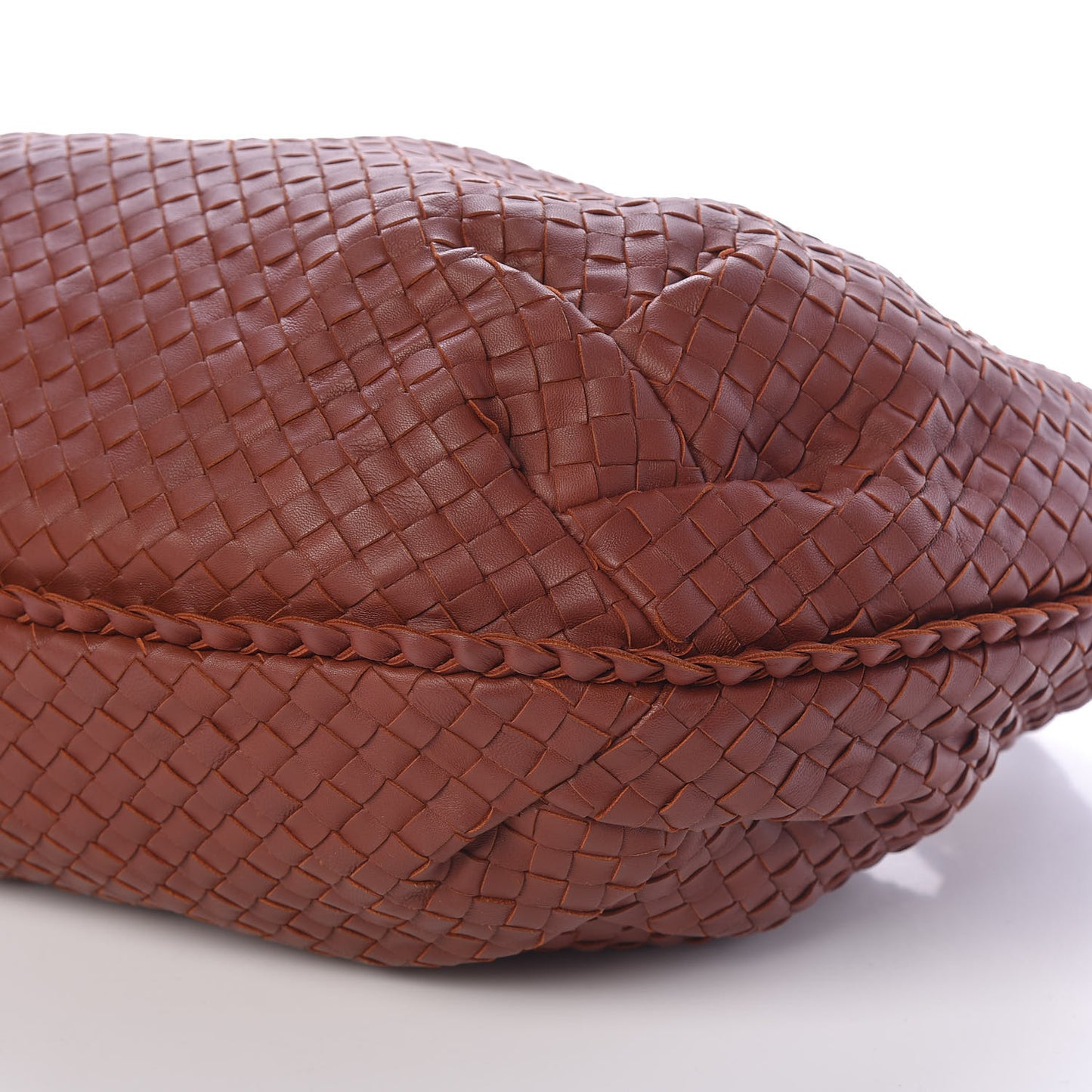Nappa Intrecciato Large Belly Veneta Hobo Brique