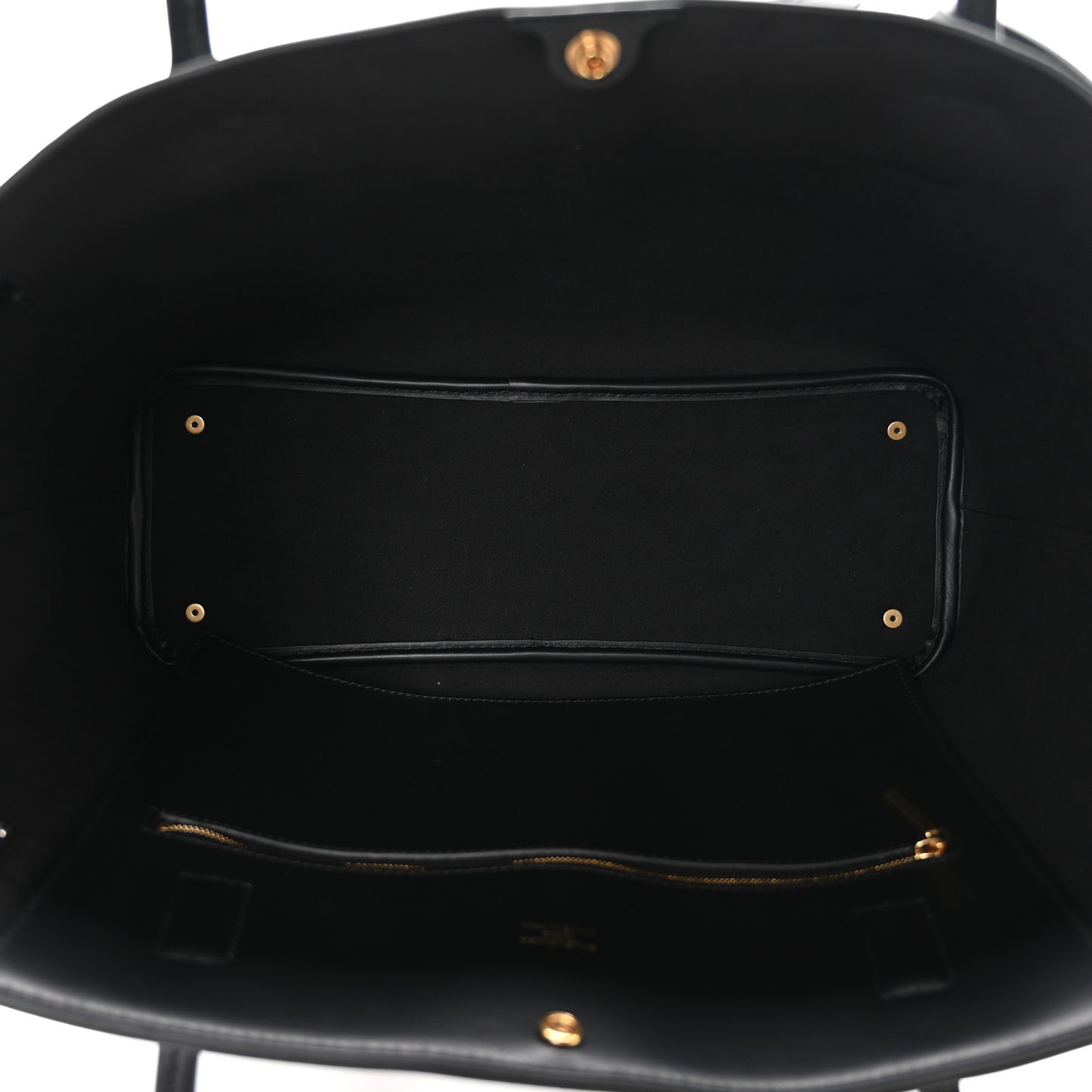 Smooth Calfskin Medium Bel Tote Bag Black